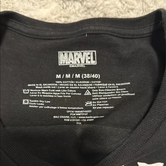 Marvel Men’s Black Venom Graphic T-Shirt size M - Picture 3 of 3